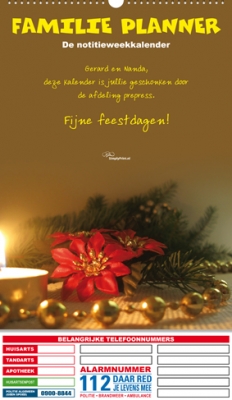 Gezinsplanner staand Kerst