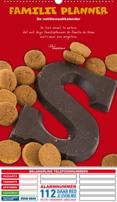 Gezinsplanner staand Sinterklaas