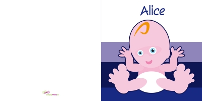 Blije baby paars