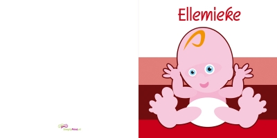 Blije baby rood