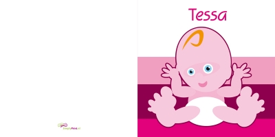 Blije baby roze