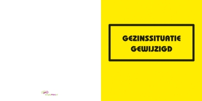Waarschuwingsbord geel