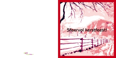 Sneeuw rood