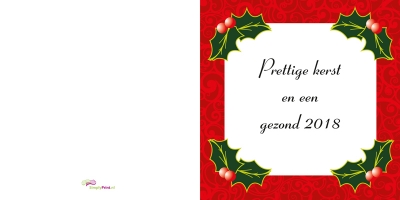 Kerstkader rood