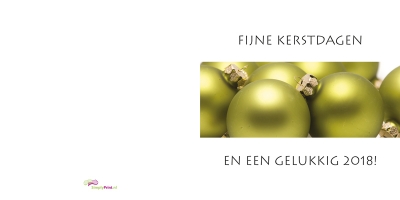 Kerstballenbalk groen