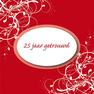 Krullen en blaadjes rood