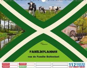 Gezinsplanner liggend Achterhoekse vlag