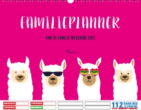 Gezinsplanner liggend Alpacas