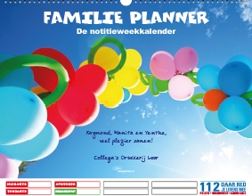 Gezinsplanner liggend ballonnenslinger