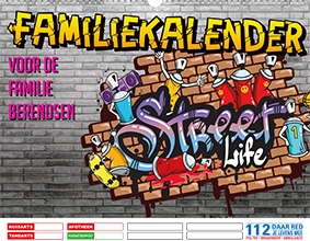 Gezinsplanner liggend grafitti