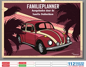 Gezinsplanner liggend VW Kever