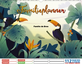 Gezinsplanner liggend Toekan